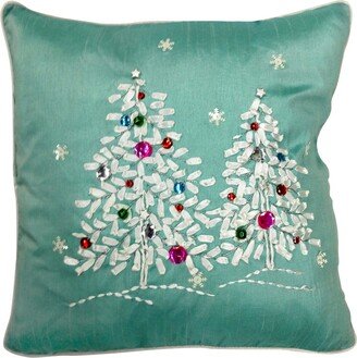 National Tree Company 16 x 16 Cushion with Tree Design