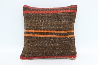 Kilim Pillow Cases, Throw Pillow, Covers, Brown Cushion Case, Striped Coastal 2271