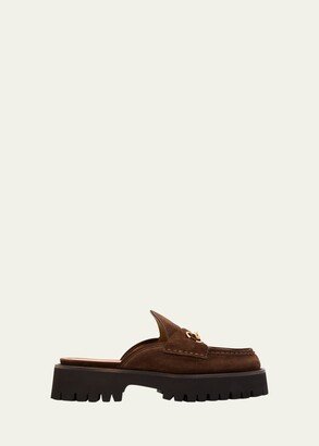 Sylke Suede Bit Loafers