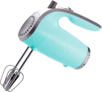 Brentwood Lightweight 5 Speed 150 Watt Electric Hand Mixer in Blue