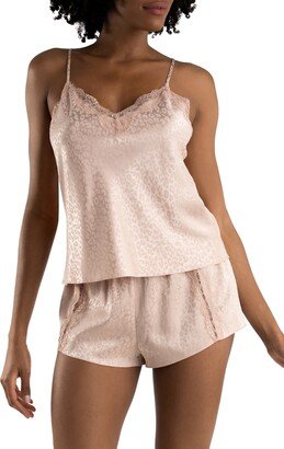 Beatrice Lace Trim Jacquard Short Pajamas