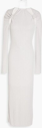 Nodi cutout knotted jersey midi dress