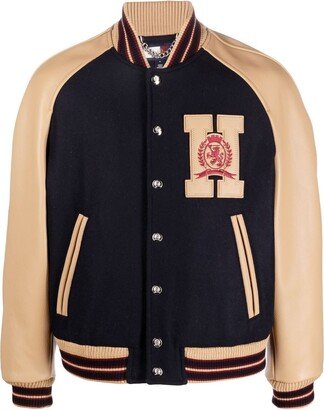 Wool-Blend Varsity Jacket-AA