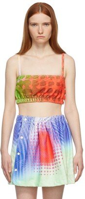 SSENSE Exclusive Multicolor Printed Towel Bralette