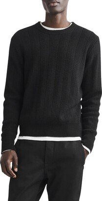 Durham Herringbone Stitch Cashmere Sweater