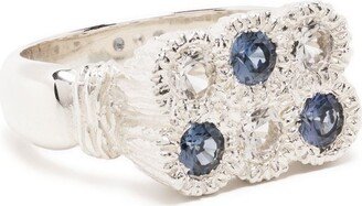 Flowers Grow Together sapphire ring