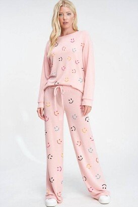 Phil Love Smiles All Around Loungewear Set In Pink