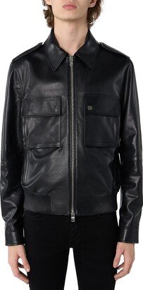 Double Pocket Leather Jacket