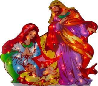 Northlight 38 Lighted Holy Family Nativity Scene Christmas Outdoor Decoration