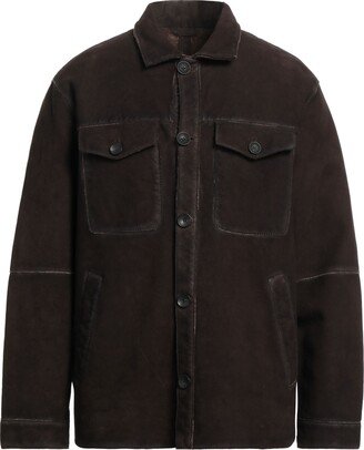 THE JACK LEATHERS Jacket Dark Brown-AA