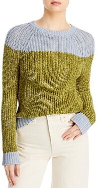 Ribbed Color Block Sweater