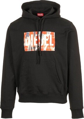 Logo Printed Drawstring Hoodie-CY