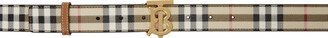 Beige Check Belt