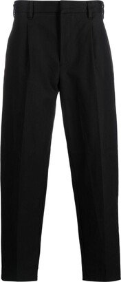 Pleat-Detail Tapered Trousers-AJ