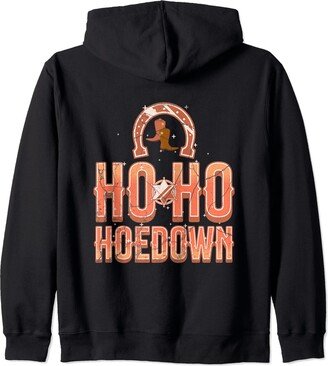 Ho Ho Hoedown Western Wonderland Apparel Ho Ho Hoedown Saddle Up Western Wonderland Roundup Yeehaw Zip Hoodie