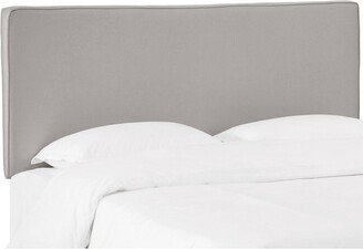 Austin Headboard Shantung Silver Queen