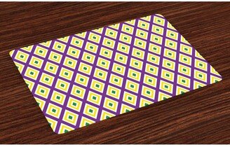 Mardi Gras Place Mats, Set of 4