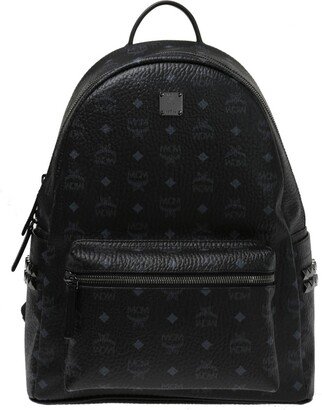 'Stark' Leather Backpack Unisex - Black