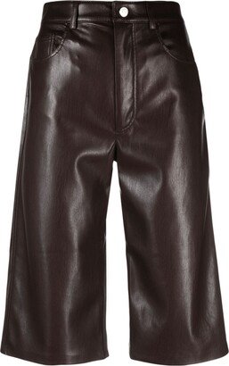 Faux-Leather Shorts