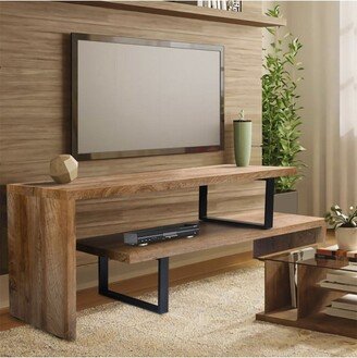 Constance 180° Rotation And Wide Extension Length From 55 to 107 Brown TV Stand for TVs Up to 88-The Pop Maison