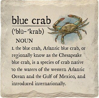 Blue Crab Definition Coaster Set