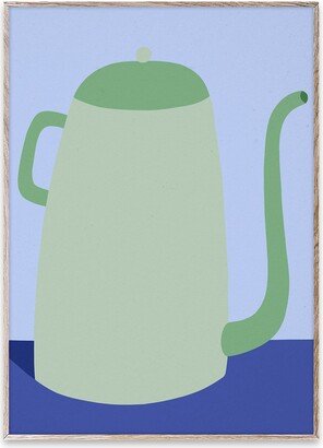 PAPER COLLECTIVE Cafetiere - 30x40 Painting Or Print Blue