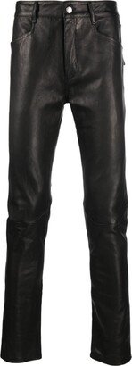 Skinny-Cut Leather Trousers