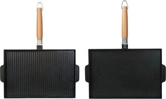 Masterpan Nonstick Double Sided Grill/Griddle