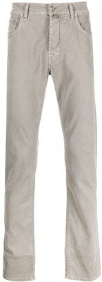 Slim-Cut Leg Trousers-AM