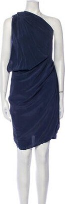 Silk Knee-Length Dress-AA