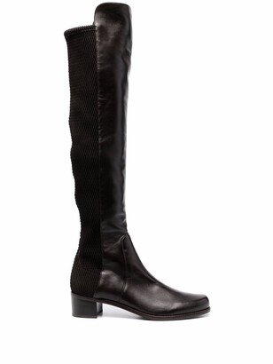 Thigh-High Leather Boots