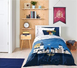 Saturday Park Harry Potter Exploring Hogwarts 100% Organic Cotton Twin Bed Set