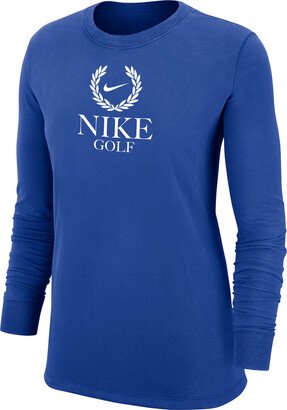 Women's Golf Long-Sleeve T-Shirt in Blue