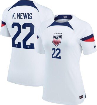 Women's Kristie Mewis White Uswnt 2022/23 Home Breathe Stadium Replica Player Jersey