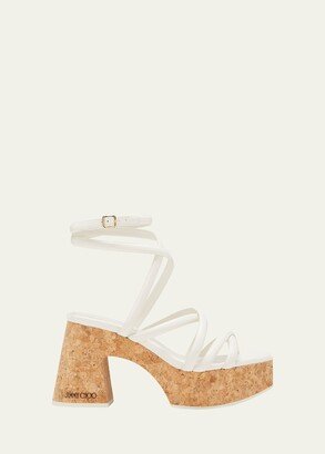 Cecelia Strappy Ankle-Strap Platform Sandals-AA