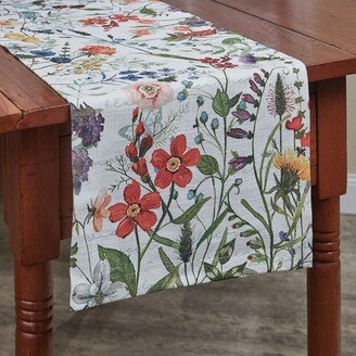 Park Designs Wildflower Sketchbook Table Runner 13