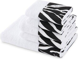 Set Of Five Terry Cotton Towels