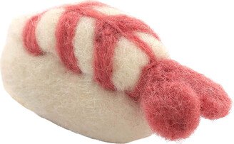 Wool Sushi Cat Toy Prawn Nigiri