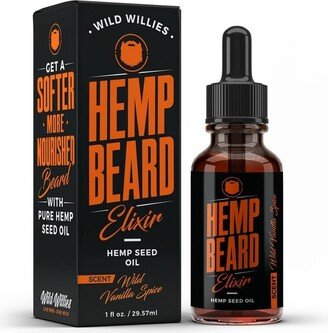 Wild Willies Hemp Beard Oil - Citrus/Vanilla Scent - 1 fl oz