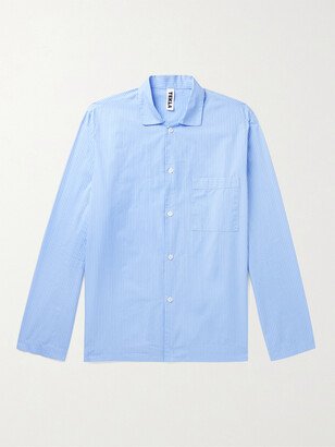 Camp-Collar Organic Cotton-Poplin Pyjama Shirt-AC