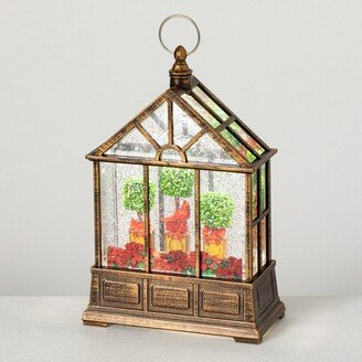 10.5H Sullivans Cardinal Shimmer Lantern, Multicolored