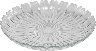 11-inch Clear Southern Sparkle Textured Centerpiece Plate