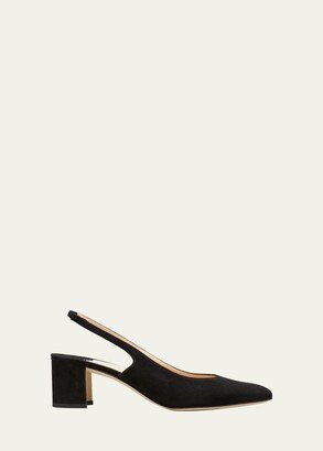 50mm Allurasa Suede Slingback Pump