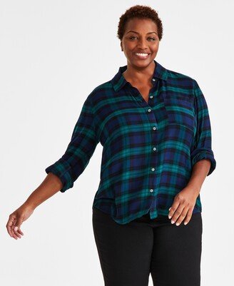 Style & Co Plus Size Perfect Shirt, Created for Macy's