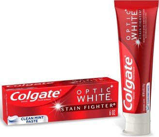 Optic White Stain Fighter Whitening Toothpaste - Clean Mint - 6oz