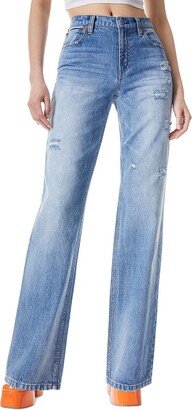 Amazing Womens Distressed High Rise Boyfriend Jeans