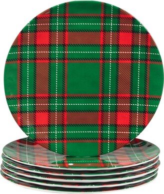 Christmas Plaid 11 Set of 6 Dinner Plate