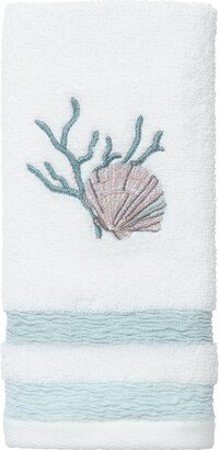 Coastal Terrazzo Embroidered Cotton Fingertip Towel, 11