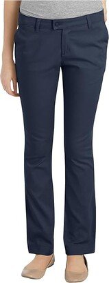 Juniors Slim Straight Stretch Pant (Dark Navy) Women's Jumpsuit & Rompers One Piece