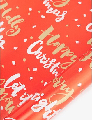 Selfridges Edit Jolly Script Christmas Wrapping Paper